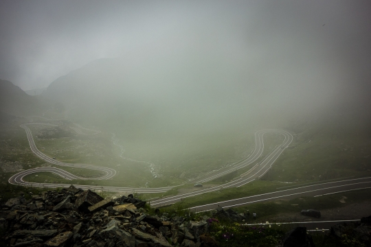 Switchbacks on the Transfagarasan