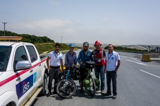 The nice guys who helps us out of there