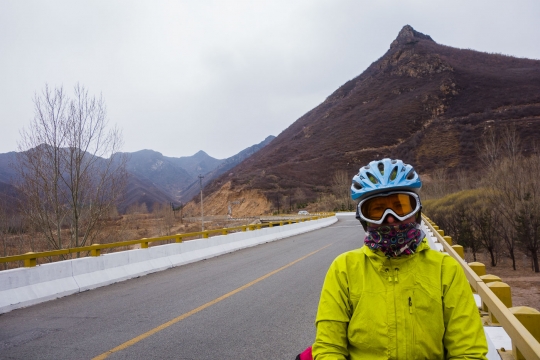 Chilly descent so protecting our eyes with goggles. -5