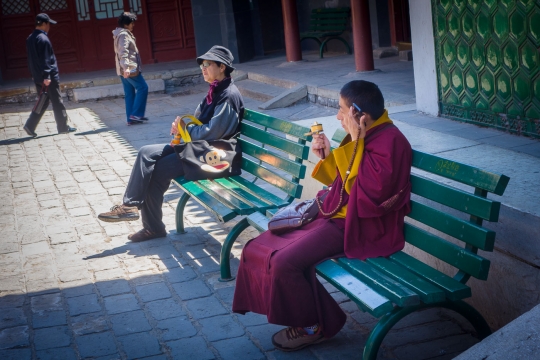 Monk at Yonghe Lama temple