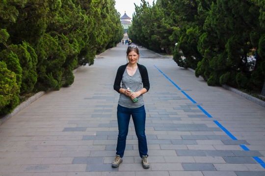 At the gardens of the temple of heaven