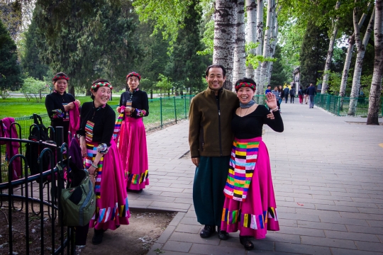 At the gardens of the temple of heaven