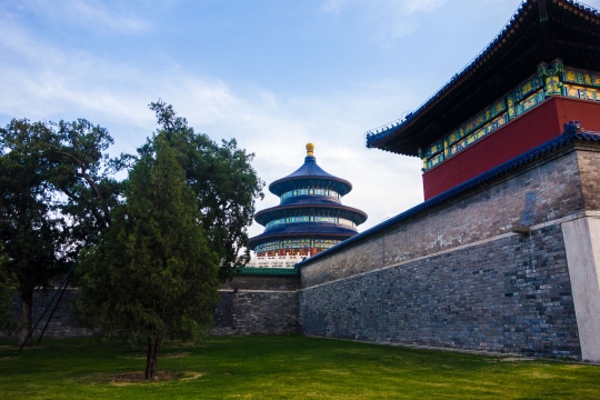 At the gardens of the temple of heaven