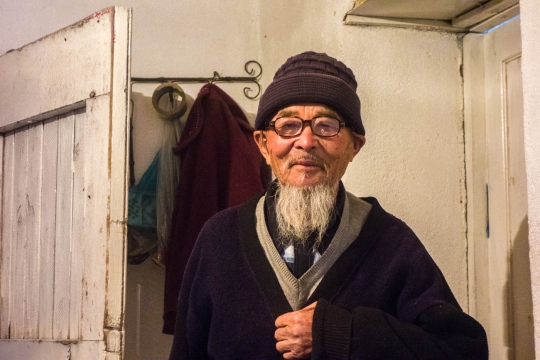 The man of the household, 80 years old