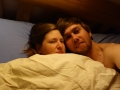 16. of February in a bed at warmshower host