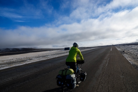 Downhill above the clouds