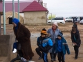 Kyrgyz people at restaurant