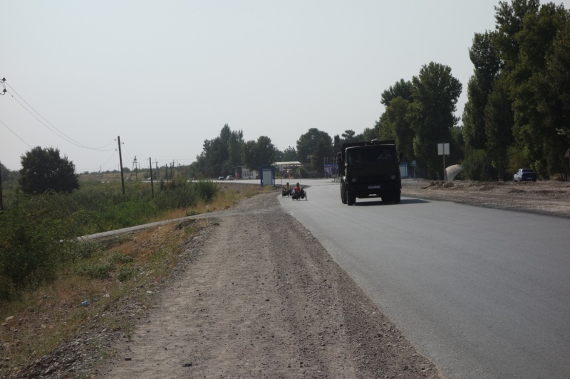 On the road to Dushanbe