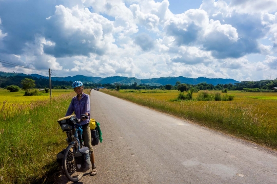 Susanne and rice fields
