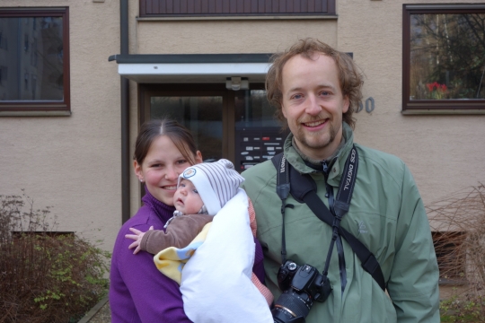 Warmshowers host Sonja, Sebastian and Maya