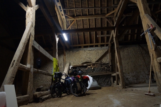Staying in medieval shed in Wahlheimer Hof