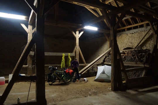 Staying in medieval shed in Wahlheimer Hof