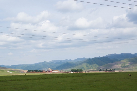 Monastery in the distance
