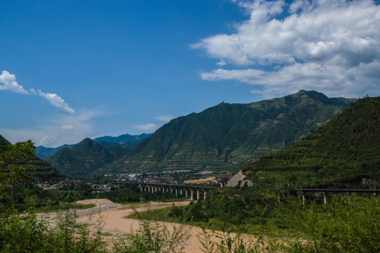 Views of the river Wei