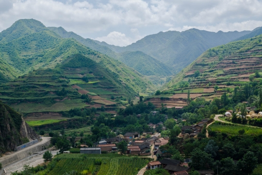 The great view of the terraces