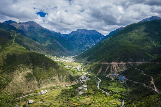 View down below