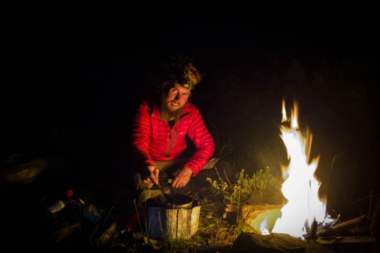 Martin happy with his fire
