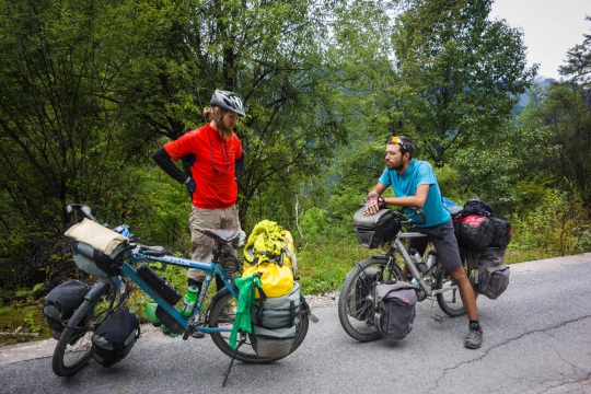 Meeting Davide on the road