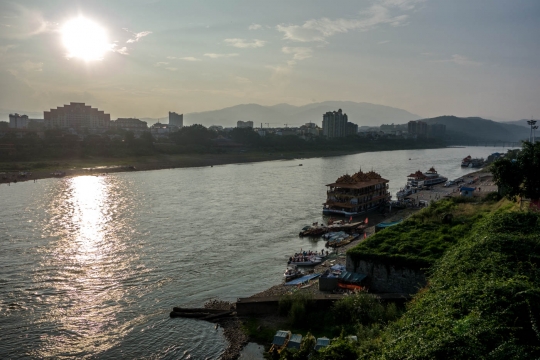 At the Mekong river