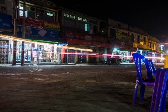 Streetlights in Hinthada