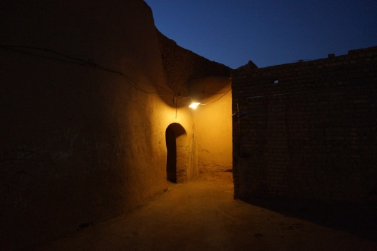 Old city of Yazd by night