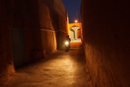 Old city of Yazd by night