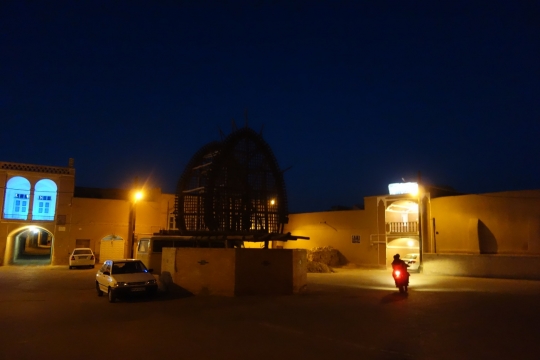 Old city of Yazd by night