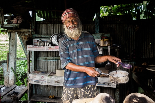 Tea man along the road
