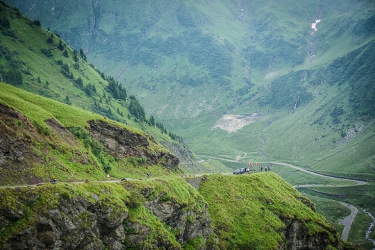 Cycling up the Transfagarasan