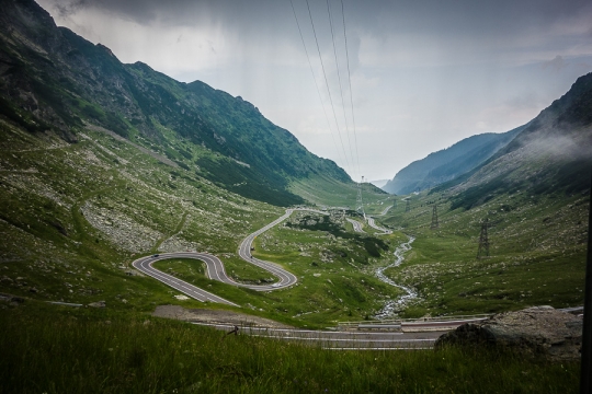 Switchbacks on the Transfagarasan