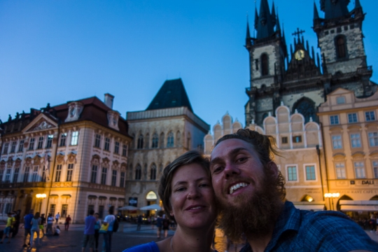 Sunset in Prague