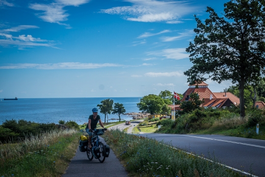 Small hills along the coast