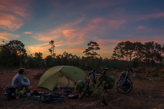 Sun set in Ob Luang