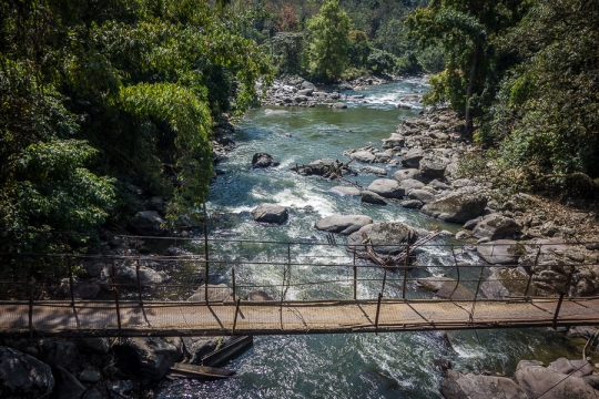 Crossing the river