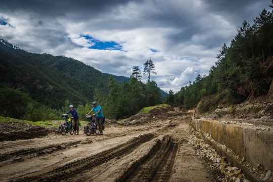 Very muddy section!
