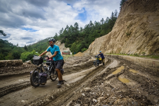 Very muddy section!