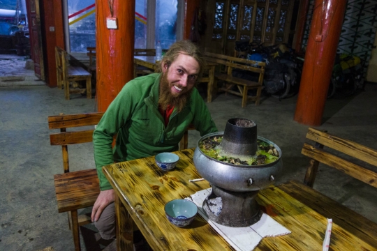 Great dinner at homestay