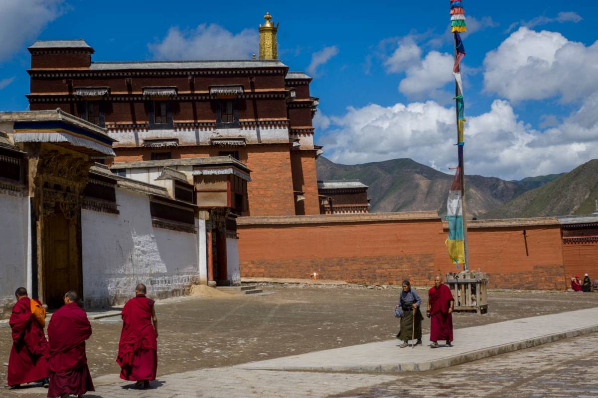 Monks at Labrang Monastery