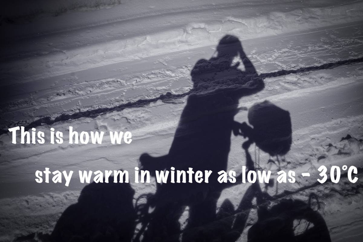 stay warm in winter as low as - 30°C